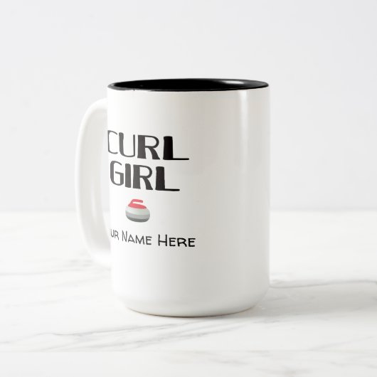 Curl Girl Curling Mug (Devant gauche)
