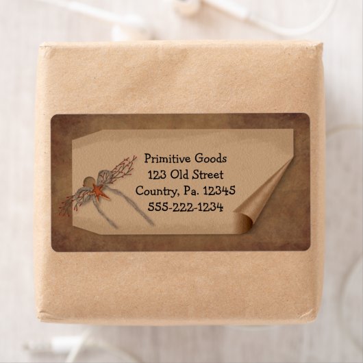 Curl Label Star Label (Insitu)