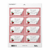 Curl Tag Cerises Étiquette (Feuille entière)