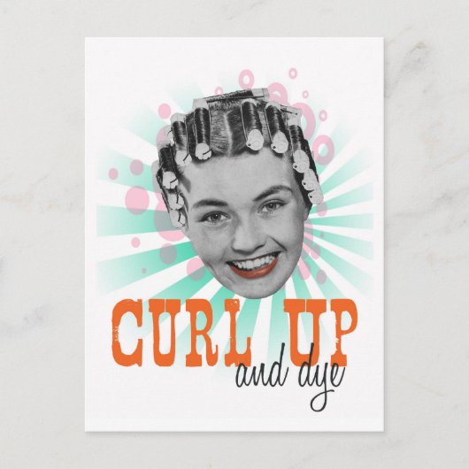 Curl Up en Dye Briefkaart (Voorkant)