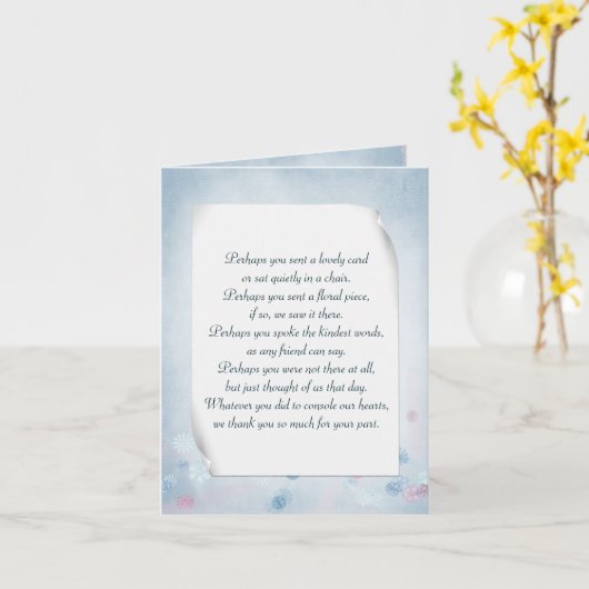 Curled papier sympathie dank u kaart (Gele Bloem)