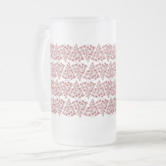 Curleque kerstboom matglas bierpul (Voorkant links)