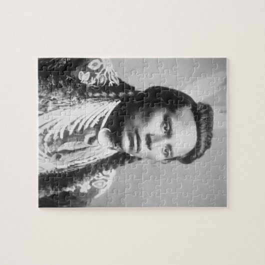 Curley van de Crow-stam, een van Custer's scouts Legpuzzel (Horizontaal)
