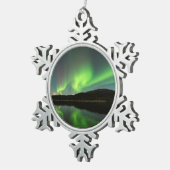 Curling Aurora Tin Sneeuwvlok Ornament (Rechts)