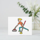 Curling Briefkaart (Staand voorkant)