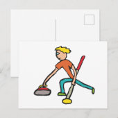 Curling Briefkaart (Voorkant / Achterkant)