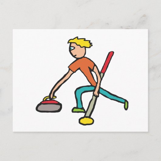 Curling Briefkaart (Voorkant)