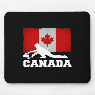 Curling Canada Vlag Trots Vakantie Reizen Canadees Muismat