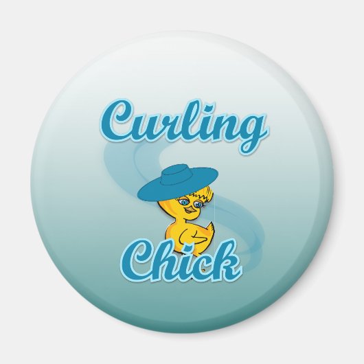 Curling Chick #3 Magneet (Voorkant)