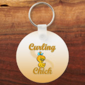 Curling Chick Sleutelhanger (Voorkant)