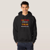Curling Curler Saying Joke Graphic Hoodie (Voorkant volledig)