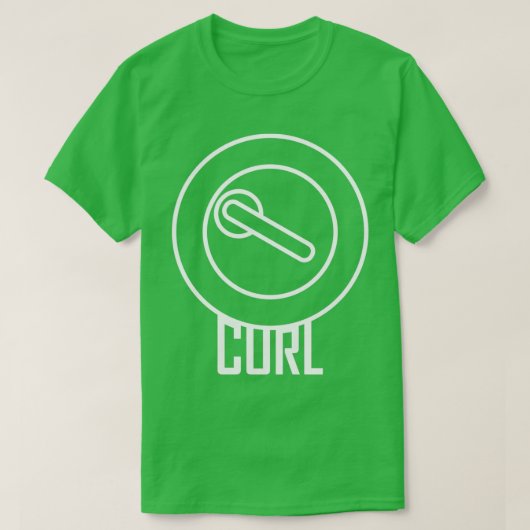 Curling Curling Rock Graphic T-shirt (Design voorkant)