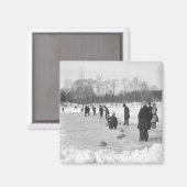 Curling dans Central Park Magnet NYC (Recto/Verso)