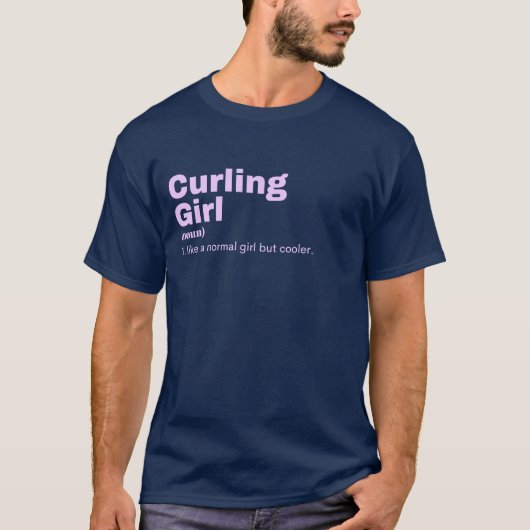 Curling Girl - Curling T-shirt (Voorkant)