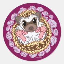 Curling Hedgehog gekleurd