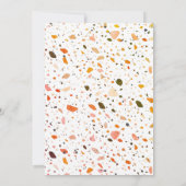 Curling Iron Terrazzo Salon Openen Kaart (Achterkant)