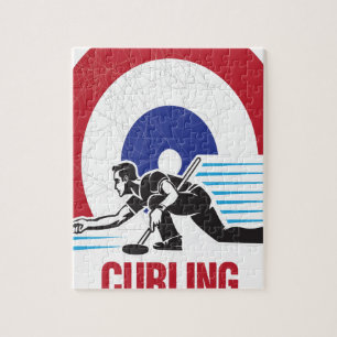 Curling is een goede dag - waardedag legpuzzel