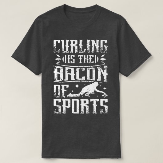 Curling is het spektakel van sport t-shirt (Design voorkant)