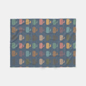  Curling Lover Retro Curling Gift Blanket Fleece Deken (Voorkant (Horizontaal))