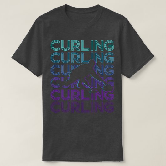 Curling Retro Cadeft T-shirt (Design voorkant)