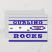 Curling Rocks Kaart (Voorkant / Achterkant)