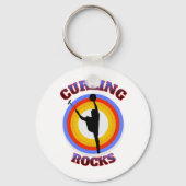 Curling Rocks Sleutelhanger (Voorkant)