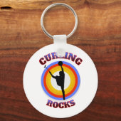Curling Rocks Sleutelhanger (Voorkant)