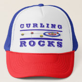 Curling Rocks Trucker Pet (Voorkant)