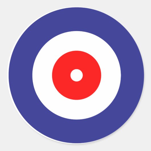 Curling Ronde Sticker (Voorkant)