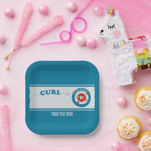 Curling sheet Curling stones Papieren Bordje (Feest)