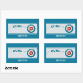 Curling sheet Curling stones Rechthoekige Sticker (Vel)