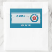 Curling sheet Curling stones Rechthoekige Sticker (Tas)