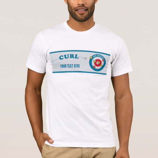 Curling sheet Curling stones T-shirt (Voorkant)