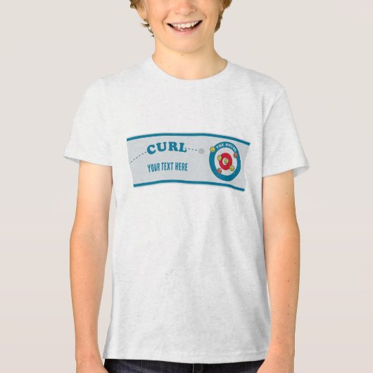 Curling sheet Curling stones Tri-Blend Shirt (Voorkant)
