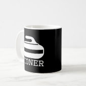 Curling Speler Fan Stoner Curling Koffiemok (Voorkant links)