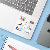 Curling Stickers (Laptop met iPhone)