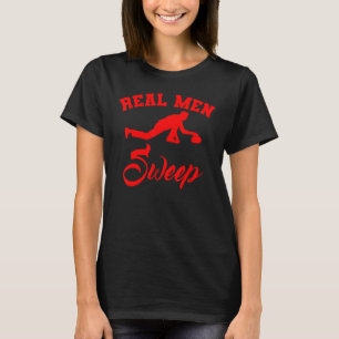 Curling Stone Mannen Curler Player Ice Winter Spor T-shirt