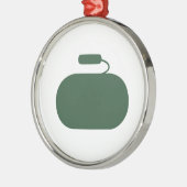 Curling Stone Ornament (Links)