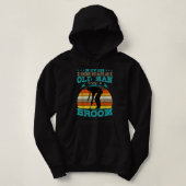 Curling Stone Silhouette Retro  Wintersport Hoodie (Design voorkant)