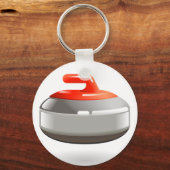 Curling Stone Sleutelhanger (Voorkant)