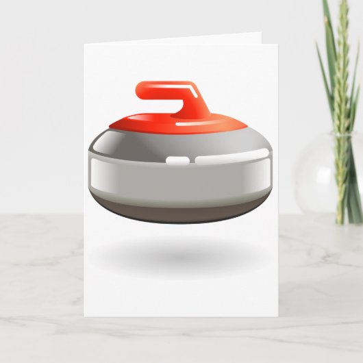 Curling Stone Wenskaarten Kaart (Voorkant)