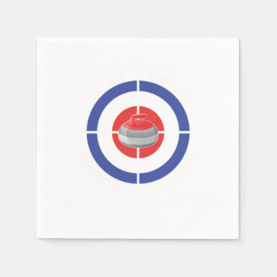 Curling Target Ice Chess Boules Shuffleboard Gift Servet