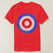 Curling Target Wintersport kijk T-shirt (Design voorkant)