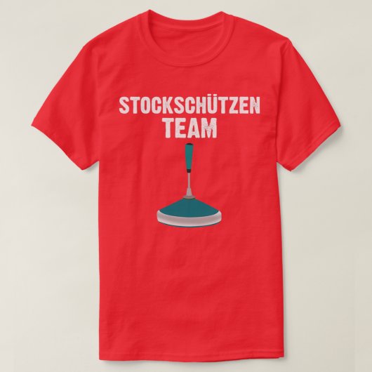 Curling Team Association Gift T-shirt (Design voorkant)