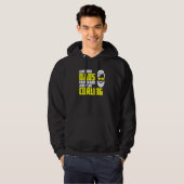Curling team father's day beard  curling player hoodie (Voorkant volledig)