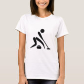 Curling - Universeel symbool van de Olympische wer T-shirt (Voorkant)