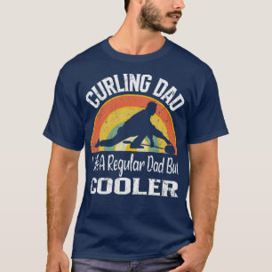 Curling vader als een gewone vader, maar alleen ko t-shirt