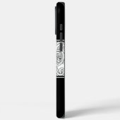 Curls Design Black en White Case-Mate iPhone Case (Achterkant / Links)