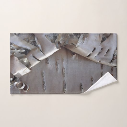 Curly Birch Bark Tree Rustic  Bad Handdoek (Handdoek)
