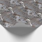 Curly Birch Bark Tree Rustic Cadeaupapier (Hoek)